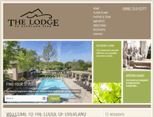 Tablet Screenshot of liveatthelodge.com